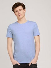 strukturiertes T-Shirt - Männer - blue white yd thin stripe strukturiertes T-Shirt - Männer - blue white yd thin stripe - 1 - TOM TAILOR Denim