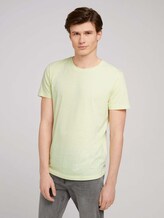 strukturiertes T-Shirt - Männer - cream yellow white thin stripe strukturiertes T-Shirt - Männer - cream yellow white thin stripe - 1 - TOM TAILOR Denim