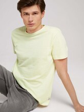 strukturiertes T-Shirt - Männer - cream yellow white thin stripe strukturiertes T-Shirt - Männer - cream yellow white thin stripe - 5 - TOM TAILOR Denim