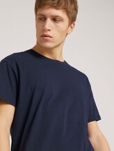 T-Shirt aus Leinenmix - Männer - Sky Captain Blue T-Shirt aus Leinenmix - Männer - Sky Captain Blue - 9 - TOM TAILOR Denim