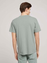 T-Shirt aus Leinenmix - Männer - Greyish Shadow Olive T-Shirt aus Leinenmix - Männer - Greyish Shadow Olive - 2 - TOM TAILOR Denim