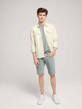 T-Shirt aus Leinenmix - Männer - Greyish Shadow Olive T-Shirt aus Leinenmix - Männer - Greyish Shadow Olive - 3 - TOM TAILOR Denim