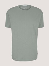 T-Shirt aus Leinenmix - Männer - Greyish Shadow Olive T-Shirt aus Leinenmix - Männer - Greyish Shadow Olive - 7 - TOM TAILOR Denim