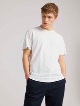 T-Shirt aus Leinenmix - Männer - White T-Shirt aus Leinenmix - Männer - White - 5 - TOM TAILOR Denim