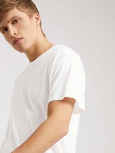 T-Shirt aus Leinenmix - Männer - White T-Shirt aus Leinenmix - Männer - White - 9 - TOM TAILOR Denim