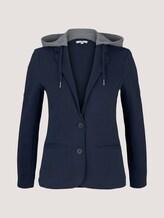 Sweat Blazer mit Kapuze - Frauen - Sky Captain Blue Sweat Blazer mit Kapuze - Frauen - Sky Captain Blue - 7 - TOM TAILOR