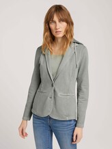 Sweat Blazer mit Kapuze - Frauen - Prairie Grass Green Sweat Blazer mit Kapuze - Frauen - Prairie Grass Green - 1 - TOM TAILOR