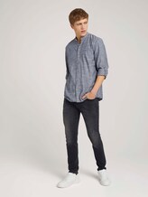 Gestreiftes Hemd mit Stehkragen - Männer - Navy Chambray Gestreiftes Hemd mit Stehkragen - Männer - Navy Chambray - 3 - TOM TAILOR Denim