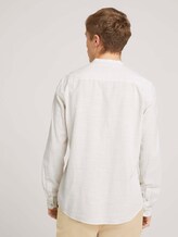 Gestreiftes Hemd mit Stehkragen - Männer - beige chambray Gestreiftes Hemd mit Stehkragen - Männer - beige chambray - 2 - TOM TAILOR Denim