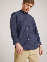 gemustertes Hemd - Männer - navy blue thistle print gemustertes Hemd - Männer - navy blue thistle print - 5 - TOM TAILOR Denim