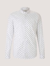 gemustertes Hemd - Männer - white blue mini ship print gemustertes Hemd - Männer - white blue mini ship print - 7 - TOM TAILOR Denim