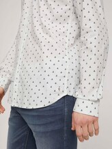 gemustertes Hemd - Männer - white blue mini ship print gemustertes Hemd - Männer - white blue mini ship print - 9 - TOM TAILOR Denim