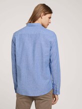 Gestreiftes Hemd mit Leinen - Männer - blue white linen stripe Gestreiftes Hemd mit Leinen - Männer - blue white linen stripe - 2 - TOM TAILOR Denim
