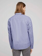 Gestreiftes Hemd mit Leinen - Männer - navy white small stripe Gestreiftes Hemd mit Leinen - Männer - navy white small stripe - 2 - TOM TAILOR Denim