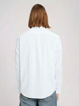 Stehkragenhemd mit Leinen - Männer - White Stehkragenhemd mit Leinen - Männer - White - 2 - TOM TAILOR Denim