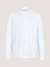 Stehkragenhemd mit Leinen - Männer - White Stehkragenhemd mit Leinen - Männer - White - 7 - TOM TAILOR Denim