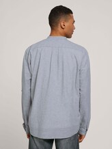 Stehkragenhemd mit Leinen - Männer - olive white chambray Stehkragenhemd mit Leinen - Männer - olive white chambray - 2 - TOM TAILOR Denim