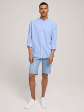 Stehkragenhemd mit Leinen - Männer - light blue white chambray Stehkragenhemd mit Leinen - Männer - light blue white chambray - 3 - TOM TAILOR Denim