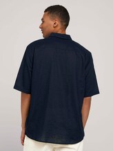 Lockeres Kurzarmhemd mit Leinen - Männer - Sky Captain Blue Lockeres Kurzarmhemd mit Leinen - Männer - Sky Captain Blue - 2 - TOM TAILOR Denim