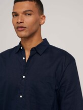 Lockeres Kurzarmhemd mit Leinen - Männer - Sky Captain Blue Lockeres Kurzarmhemd mit Leinen - Männer - Sky Captain Blue - 9 - TOM TAILOR Denim