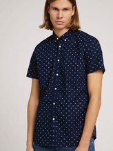 gemustertes Kurzarmhemd - Männer - navy yellow mini ship print gemustertes Kurzarmhemd - Männer - navy yellow mini ship print - 5 - TOM TAILOR Denim