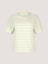 Plus - Gestreiftes T-Shirt mit Bio-Baumwolle - Frauen - soft blue yellow stripe Plus - Gestreiftes T-Shirt mit Bio-Baumwolle - Frauen - soft blue yellow stripe - 7 - My True Me