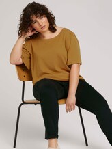 T-Shirt mit Volantärmeln - Frauen - California Umber T-Shirt mit Volantärmeln - Frauen - California Umber - 5 - My True Me
