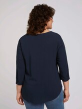 Volant Bluse mit LENZING™ ECOVERO™ - Frauen - Sky Captain Blue Volant Bluse mit LENZING™ ECOVERO™ - Frauen - Sky Captain Blue - 2 - My True Me