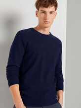 Strukturierter Strickpullover - Männer - Sky Captain Blue Strukturierter Strickpullover - Männer - Sky Captain Blue - 5 - TOM TAILOR Denim