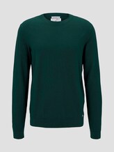 Strukturierter Strickpullover - Männer - Deep Green Lake Strukturierter Strickpullover - Männer - Deep Green Lake - 7 - TOM TAILOR Denim