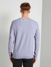 Strukturierter Strickpullover - Männer - Light Stone Grey Melange Strukturierter Strickpullover - Männer - Light Stone Grey Melange - 2 - TOM TAILOR Denim