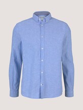 Leinen Hemd - Männer - Sky Blue Chambray Leinen Hemd - Männer - Sky Blue Chambray - 7 - TOM TAILOR