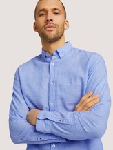 Leinen Hemd - Männer - Sky Blue Chambray Leinen Hemd - Männer - Sky Blue Chambray - 9 - TOM TAILOR