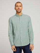 Leinen Hemd - Männer - light mint green chambray Leinen Hemd - Männer - light mint green chambray - 1 - TOM TAILOR