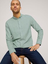 Leinen Hemd - Männer - light mint green chambray Leinen Hemd - Männer - light mint green chambray - 5 - TOM TAILOR