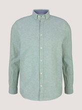 Leinen Hemd - Männer - light mint green chambray Leinen Hemd - Männer - light mint green chambray - 7 - TOM TAILOR