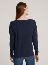 Pullover aus Bio-Baumwolle - Frauen - Sky Captain Blue Pullover aus Bio-Baumwolle - Frauen - Sky Captain Blue - 2 - TOM TAILOR Denim