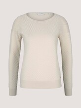 Pullover mit Bio-Baumwolle - Frauen - soft creme beige Pullover mit Bio-Baumwolle - Frauen - soft creme beige - 7 - TOM TAILOR Denim
