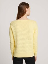 Pullover mit Bio-Baumwolle - Frauen - soft yellow Pullover mit Bio-Baumwolle - Frauen - soft yellow - 2 - TOM TAILOR Denim