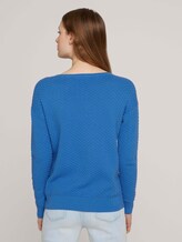 Pullover mit Bio-Baumwolle - Frauen - mid blue Pullover mit Bio-Baumwolle - Frauen - mid blue - 2 - TOM TAILOR Denim