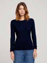 Pullover mit Ripp Struktur - Frauen - Sky Captain Blue Pullover mit Ripp Struktur - Frauen - Sky Captain Blue - 1 - TOM TAILOR Denim