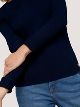 Pullover mit Ripp Struktur - Frauen - Sky Captain Blue Pullover mit Ripp Struktur - Frauen - Sky Captain Blue - 9 - TOM TAILOR Denim