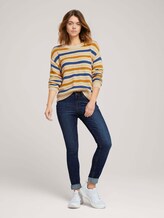 Strickpullover mit Streifenmuster - Frauen - creme blue yellow stripe Strickpullover mit Streifenmuster - Frauen - creme blue yellow stripe - 3 - TOM TAILOR Denim