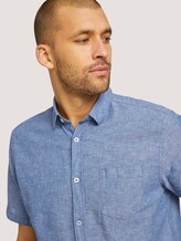 kurzärmliges Hemd - Männer - helsinki night blue chambray kurzärmliges Hemd - Männer - helsinki night blue chambray - 9 - TOM TAILOR