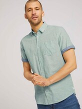 kurzärmliges Hemd - Männer - light mint green chambray kurzärmliges Hemd - Männer - light mint green chambray - 5 - TOM TAILOR
