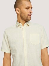 kurzärmliges Hemd - Männer - pale straw yellow chambray kurzärmliges Hemd - Männer - pale straw yellow chambray - 9 - TOM TAILOR