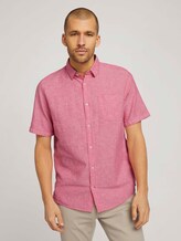 kurzärmliges Hemd - Männer - plain red chambray kurzärmliges Hemd - Männer - plain red chambray - 1 - TOM TAILOR