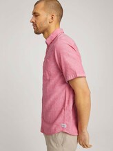 kurzärmliges Hemd - Männer - plain red chambray kurzärmliges Hemd - Männer - plain red chambray - 5 - TOM TAILOR