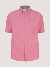kurzärmliges Hemd - Männer - plain red chambray kurzärmliges Hemd - Männer - plain red chambray - 7 - TOM TAILOR