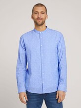 Gemustertes Hemd - Männer - blue white scattered design Gemustertes Hemd - Männer - blue white scattered design - 1 - TOM TAILOR